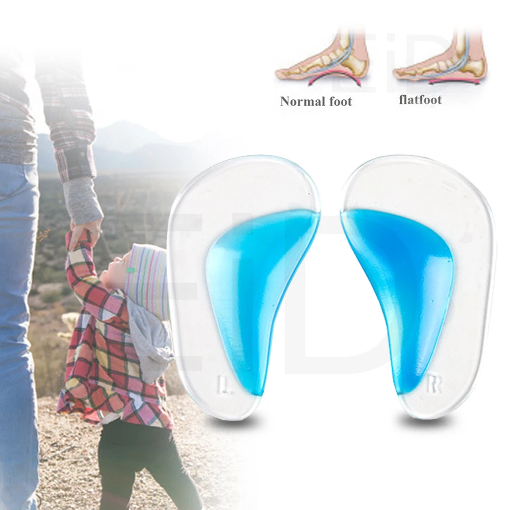 Eid Kids Gel Orthotic Orthopedic Insoles For Children Shoes Flatfoot