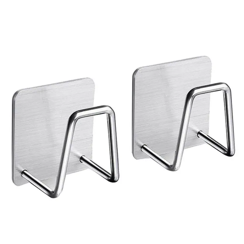 Stainless Steel Sink Sponge Soap Holder Drain Storage Rack for Kitchen Bathroom HVR88