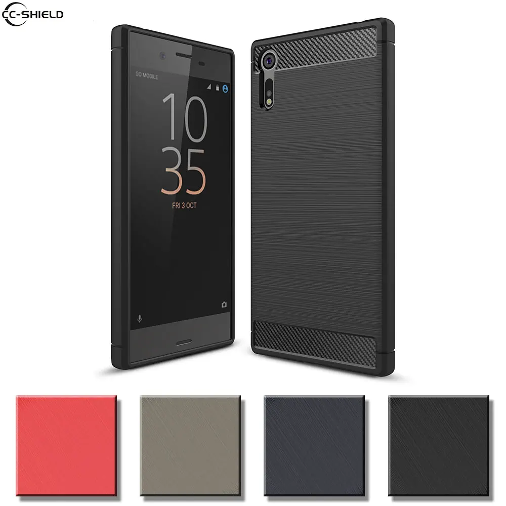Fitted Case For Sony Xperia XZ XZS F8332 F8331 Bumper Armor Phone Silikon TPU Cover G8232 G8231 Soft Coque Black Cases |