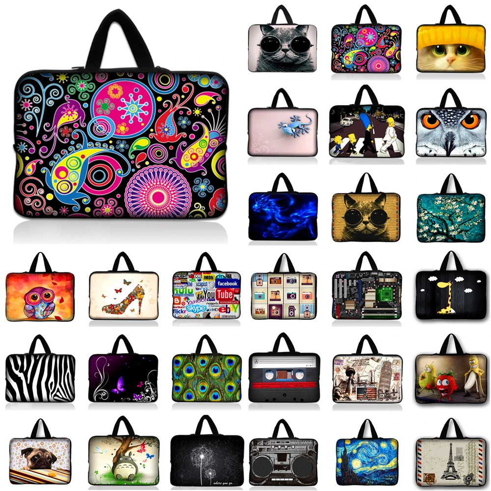 

10 11.6 13 14.4 15 17 Neoprene Laptop Bag Tablet Sleeve For Notebook Computer Bag 13.3 15.4 15.6 17.3 For Macbook Air / Pro #R