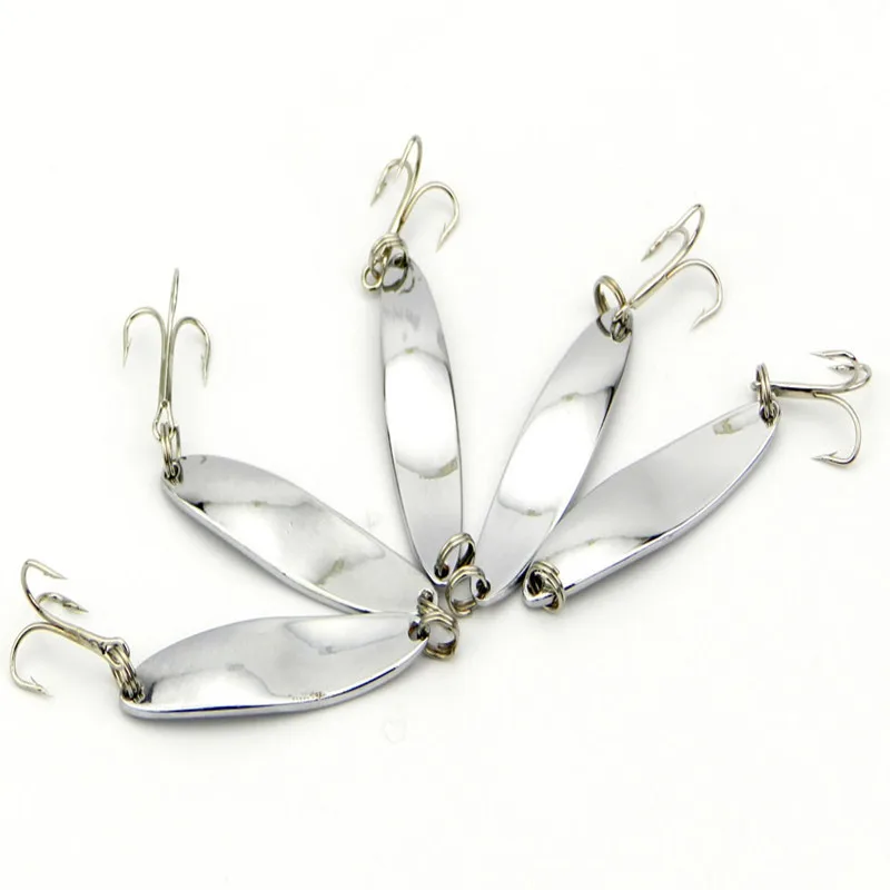 Super Deal Minnow VIB Spoon Fishing Lure with 2 Treble Hooks Artificial Hard Baits Lure Fishing Accessories (2)