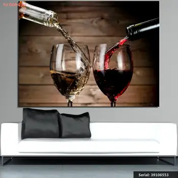 

Wine Stemware Two Landscape Classical oil Painting Drawing art Spray Unframed Canvas kitchen iron gemstone brass wall39106553