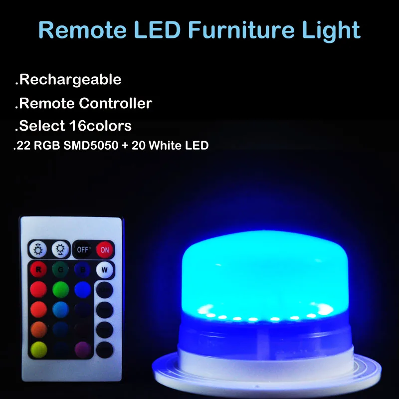 Blue LED Furniture Light With Remote
