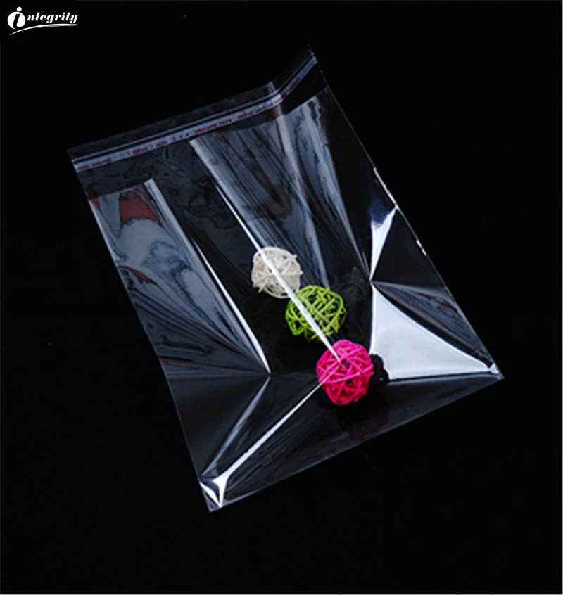 

INTEGRITY 500 pcs A variety of big size Transparent Resealable Self Adhesive Plastic packaging Cookie/Miscellaneous storage bags