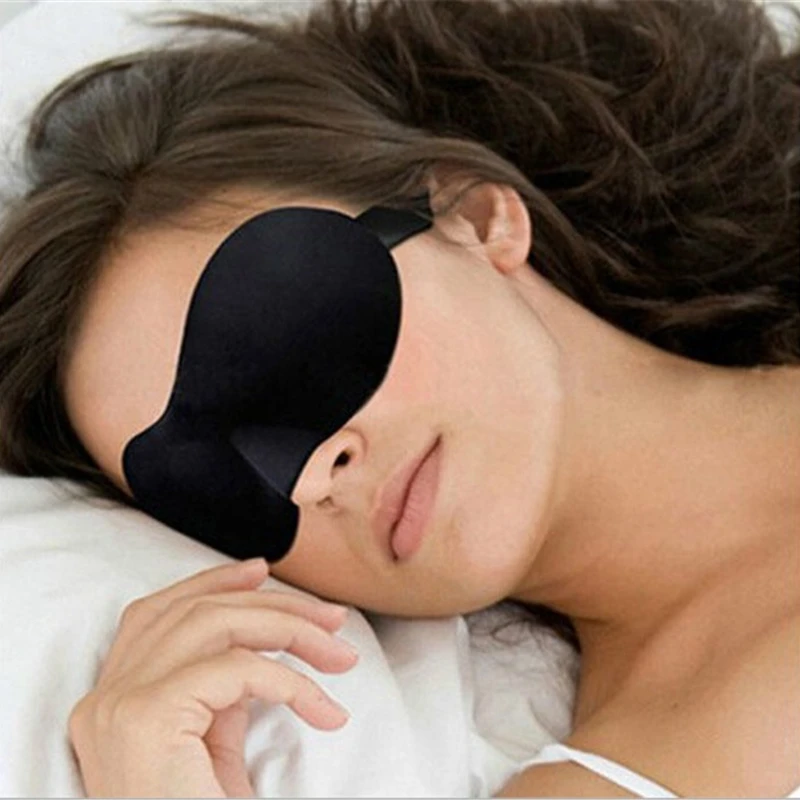 Мягкая 3d маска для сна глаз мягкий чехол накладка отдыха путешествий легкая в