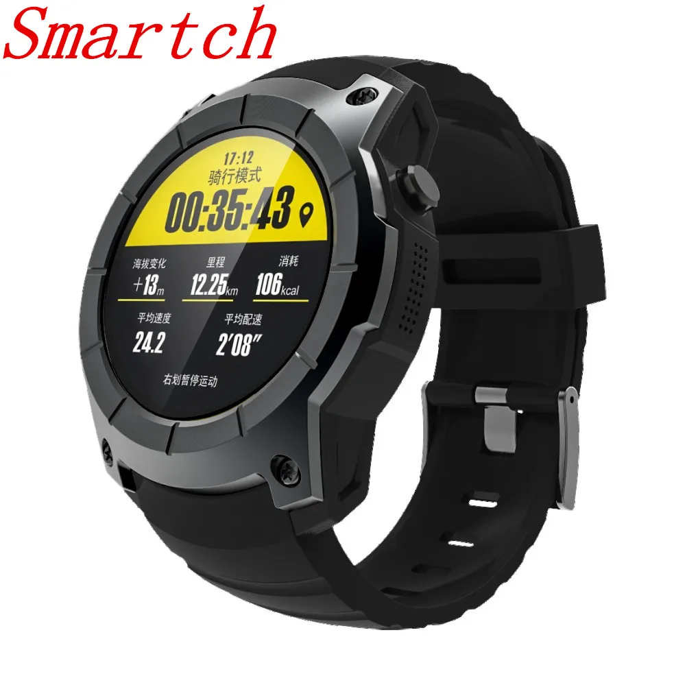 

Smartch S958 GPS Smart Watch Multi-function Sport Watch Heart Rate Monitor Watch Support SIM TF Card Barometer Activity Track Mu