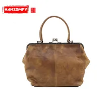 Из натуральной кожи Для женщин Сумки врачи завернутый в первый слой кожи женская импортируется из кожа tannets сумки на плечо