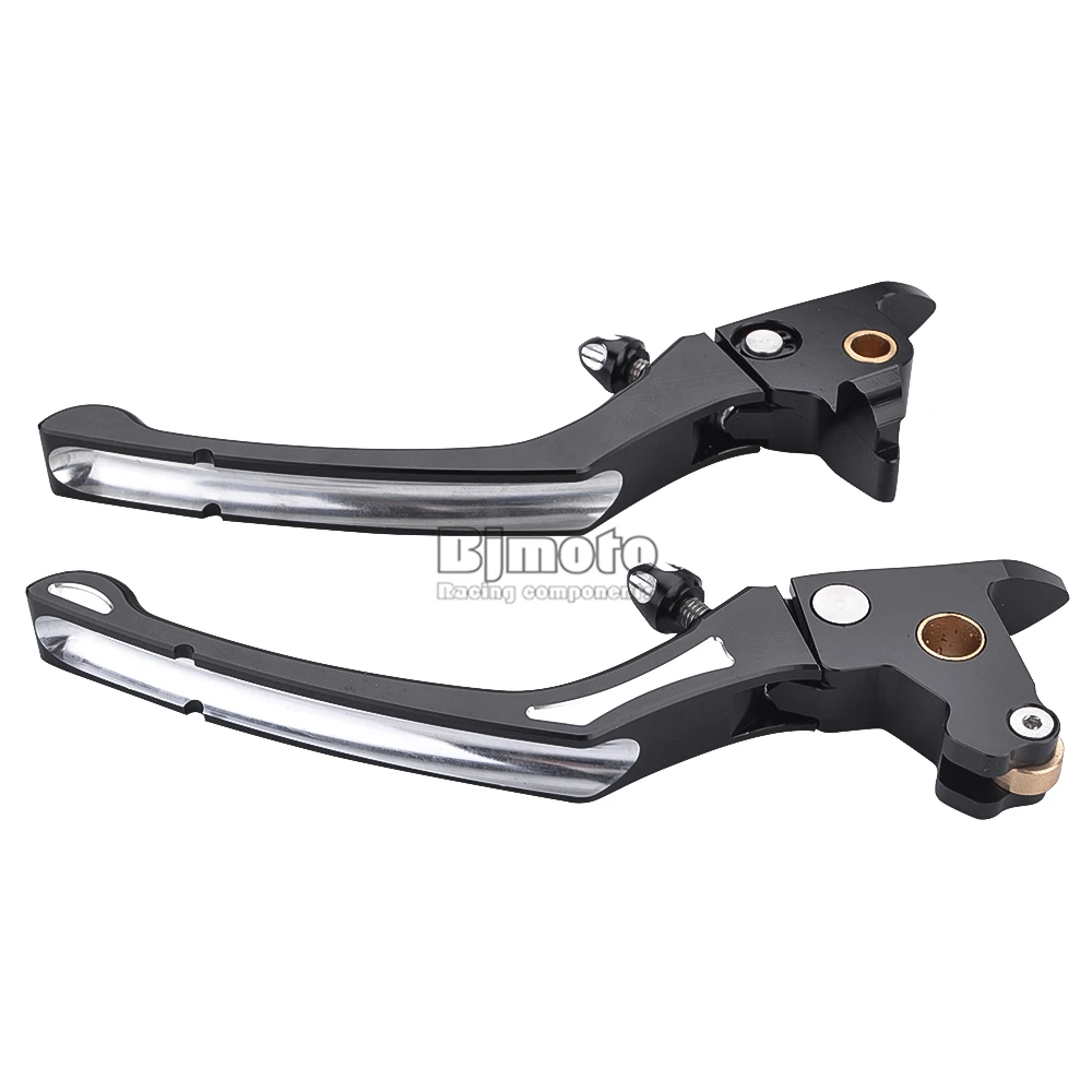 BJMOTO CNC Adjustable Motorcycle Brake Clutch Levers For Harley Touring Models-later Motocross with hydraulic Clutch