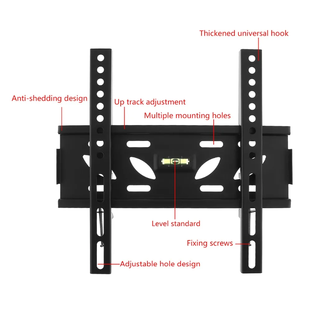 Universal TV Wall Mount Bracket Fixed Flat Panel TV Frame with Level Standard for 10-32 Inch LCD LED Monitor Flat Panel  Universal TV Wall Mount Bracket Fixed Flat Panel TV Frame with Level Standard for 10-32 Inch LCD LED Monitor Flat Panel