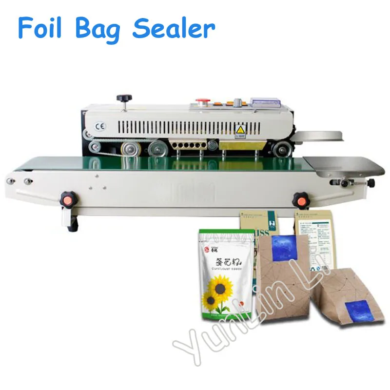 Electric Plastic Foil Bag Sealing Machine Automatic Date Stamping for Packing FRB-770I | Бытовая техника
