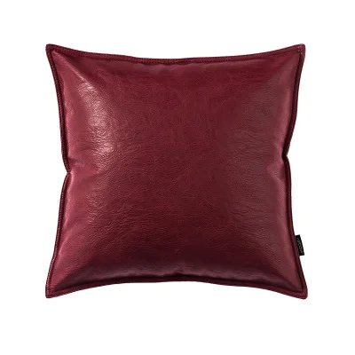 Прямая поставка, домашний декор, мягкая подушка из искусственной кожи(не включает в себя сердечник подушки), декоративная подушка, подушка для автомобиля, дивана - Цвет: red