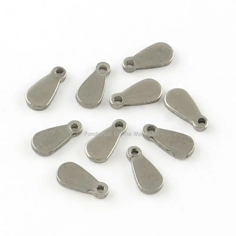 Smooth Surface 201 Stainless Steel Oval Chain End Pieces, Stainless