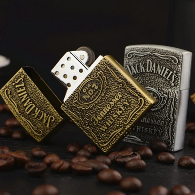 

Mens Gift Refillable Butane Windproof Torch Cigarette Lighter Delicate Top Grade Bronze Embossed Lighter