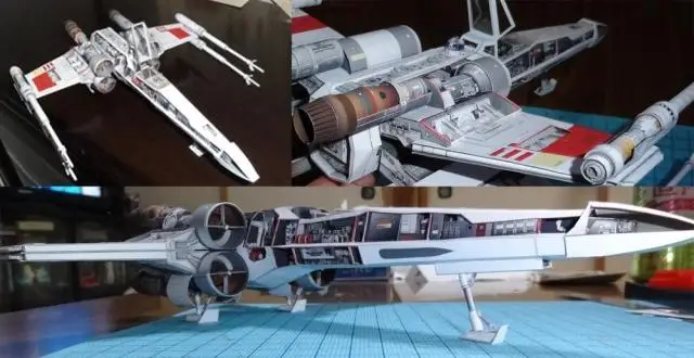 3D бумажная модель Звездные войны X крыло X Истребитель Самолет DIY игрушка ручной работы