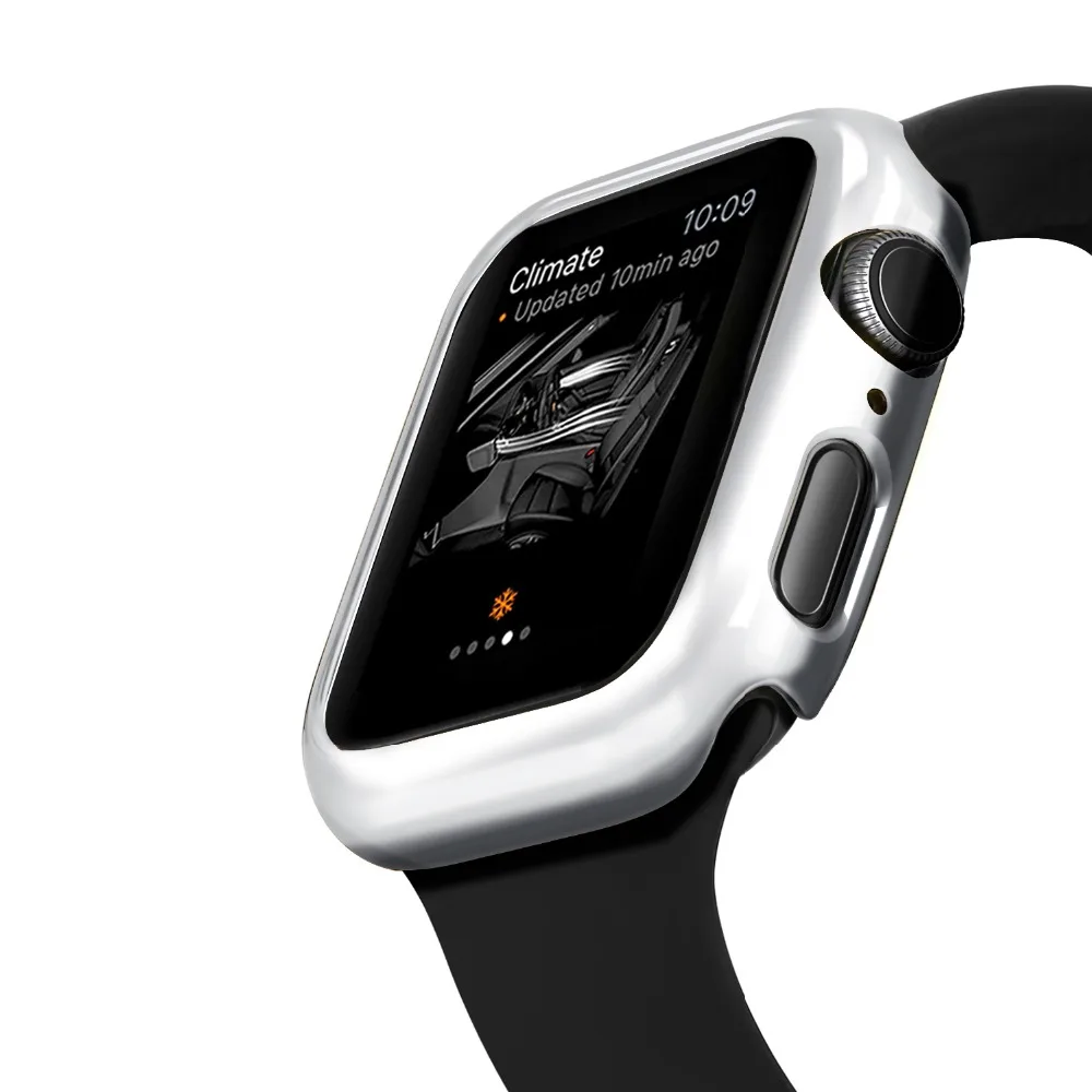 ПК Жесткий Чехол для Apple Watch Series 4 44 мм 40 розовый Золотой корпус часов Iwatch защитное Плакирование в виде ракушки