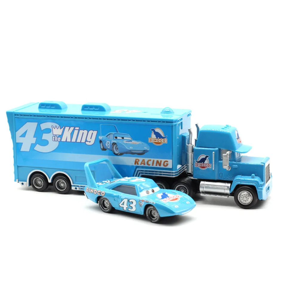 Disney Pixar тачки Mack Lightning McQueen& Chick Hicks& King& Fabulous Hudson игрушечный автомобиль 1:55 свободная Новинка и