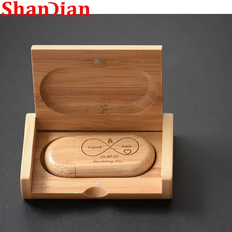 SHANDIAN модный овальная деревянная желчь+ флип-бокс USB флеш-накопитель USB 2,0 4 ГБ 16 ГБ 32 ГБ 64 Гб внешний накопитель диск памяти