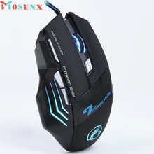 Mosunx Simplestone 3200DPI LED Optical 7D USB Wired Gaming Game Mouse For PC Laptop Game 0109