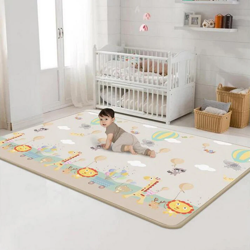 

Kids Game Rugs Baby Play Mat Two Sides Pattern Developing Mats Educational Toys Gym for Newborns Crawling Sleeping 180x200x0.5cm