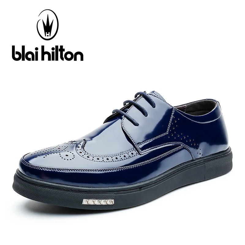 

Blai Hilton Fashion Spring/Autumn men shoes 100% Genuine Leather shoes Breathable/Comfortable Business Men's Casual Shoes