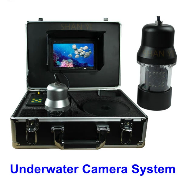 20m cable Fishing Underwater Camera 360 Degree 7" LCD Rotating CCD