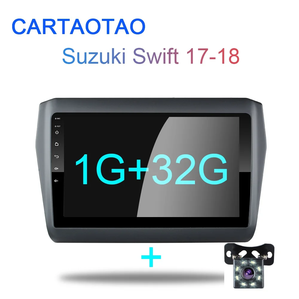 2G+ 32G " 2din Android 8,1 GO автомобильный dvd-плеер для Suzuki Swift автомобильный Радио gps навигация wifi BT плеер - Цвет: 1G-32G