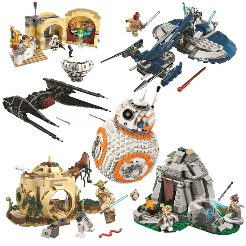 

Star Wars Series BB-8 Kylo Ren Yoda Das Vida Gravos General R2D2 Model Building Blocks Bricks Toys Compatible With Lego