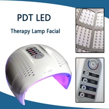 Складной 4 цвета светодиодный уход за лицом Фотон терапевтическая маска pdt омоложение кожи лица красота машина терапия светодиодным светом