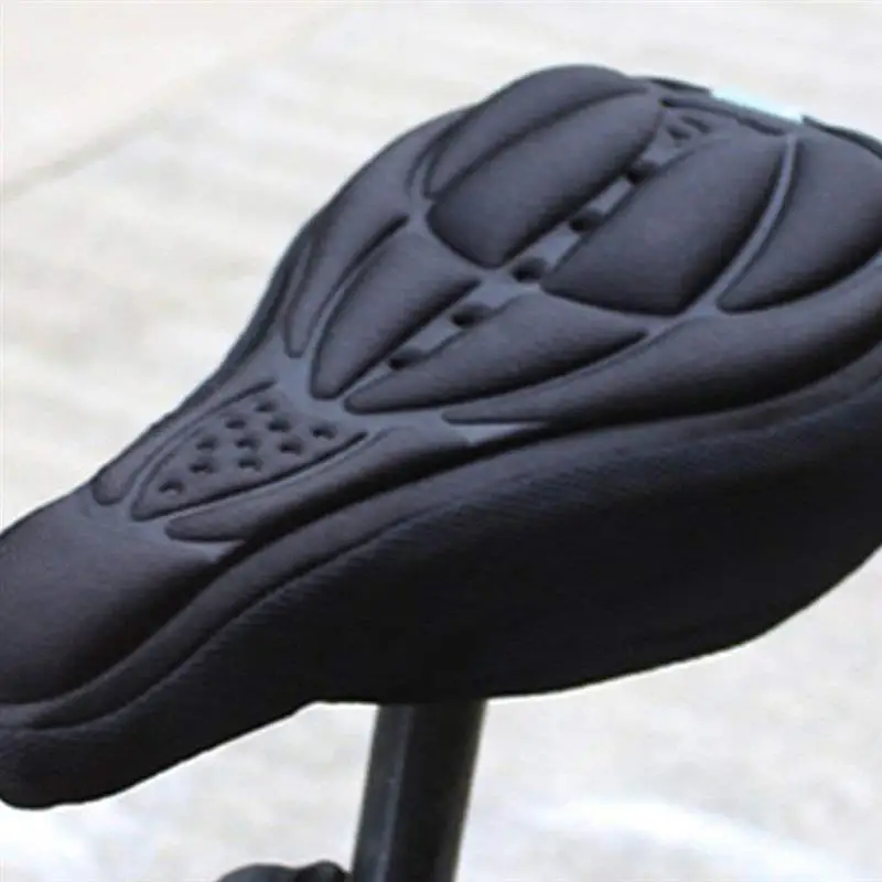Велосипедная велосипедная 3D Силиконовая гелевая накладка на сиденье, чехол на седло, мягкая подушка, защитная накладка на сиденье, черный цвет