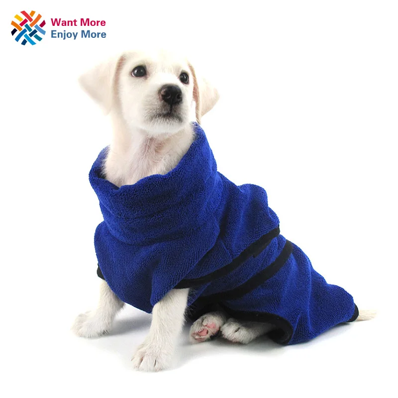 Pet towel Super absorbent dog bathrobe Superfine fiber towel quick dry