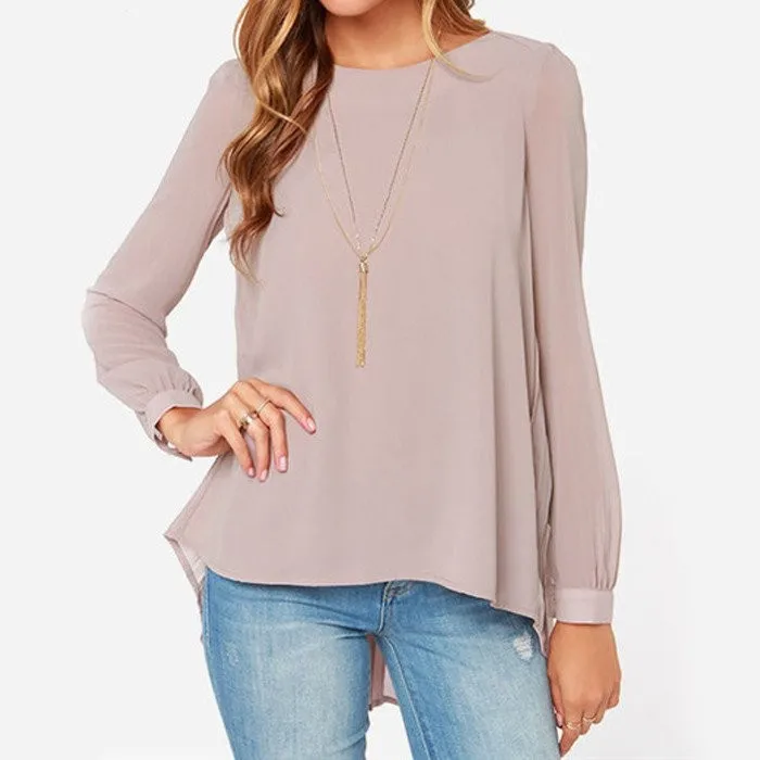 Ladies Office Shirts 2019 New Fashion Women Blouse Chiffon Blouses Long Sleeve Pleated Tops plus size blusas shirt 5XL long sleeve tops