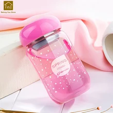 Небольшой Стекло бутылка для воды Спортивная Открытый Бег Чай чашка с двойными Лонд выпить стакан ВАСО посуда детская Glazen Стекло чашки WKE076