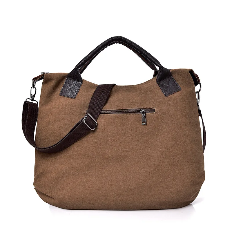 

Fashion Women Bag Handbag Large Capacity Shoulder Messenger Bag Retro Canvas Patchwork Postman Crossbody Bags Unisex sac a main