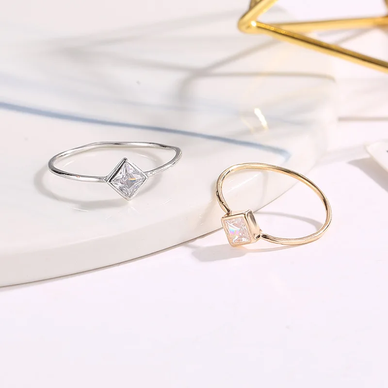 HOMOD амулеты двух цветов квадратной формы AAA CZ Циркон Обручальное ...