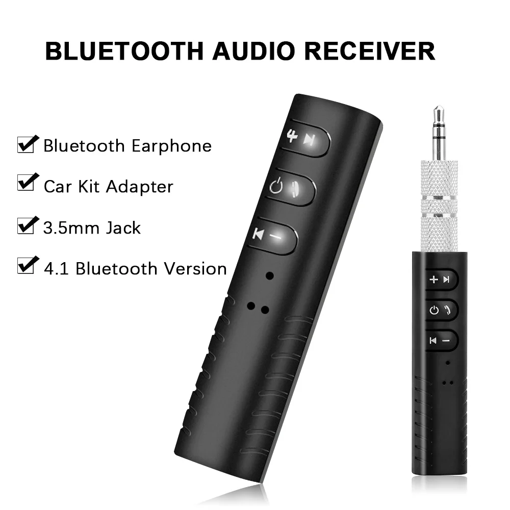 Автомобильный Bluetooth Handsfree Kit 3 5 мм разъем авто AUX для динамиков наушники стерео