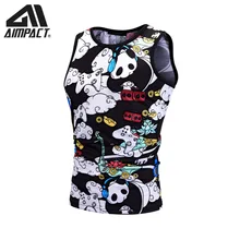 Пляжные топы с 3D принтом для мужчин, Летние повседневные рубашки без рукавов для отдыха, Мужская брендовая одежда, хип-хоп топы от ampact AM1101