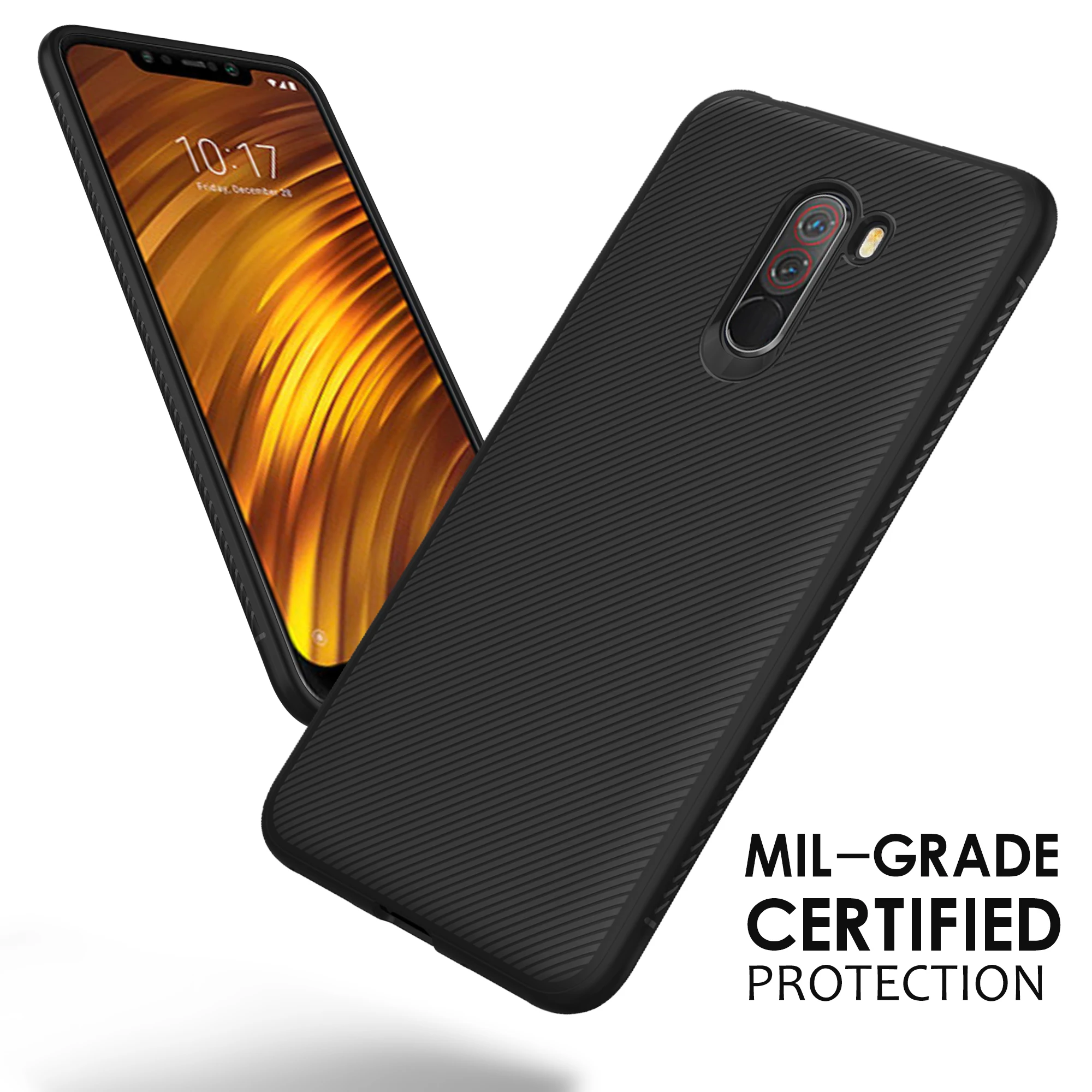 Dulcii чехол для Xiaomi Pocophone F1 Twill Текстура ТПУ крышка fundas coque |