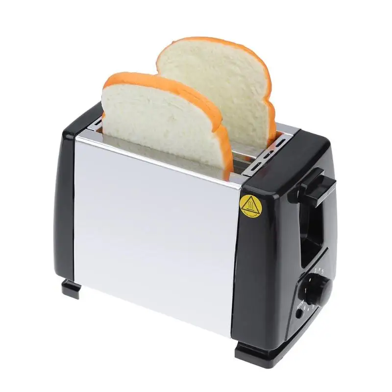 LSTACHi тостер из нержавеющей стали 220 в 750 Вт 2 ломтика 5 файлов автоматический инструмент для приготовления тостов ЕС вилка Сэндвич Чайник для завтрака