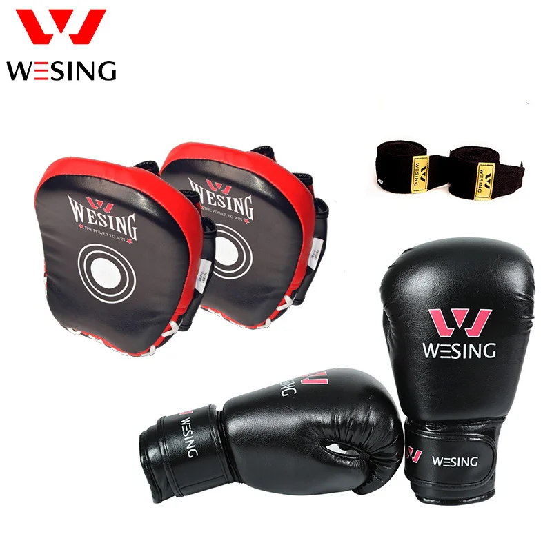 

boxing equipment for children training 6OZ boxing gloves curved punch mitts boxing handwrap for MMA MUAY THAI