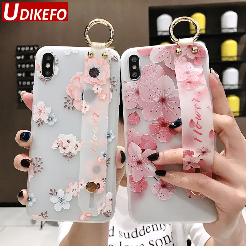 Чехол на запястье UDKEFO для Samsung Galaxy M20 A10 A20 A30 A40 A50 A60 A70 S10e S8 S9 S10 Plus Note 9 8 мягкая ТПУ