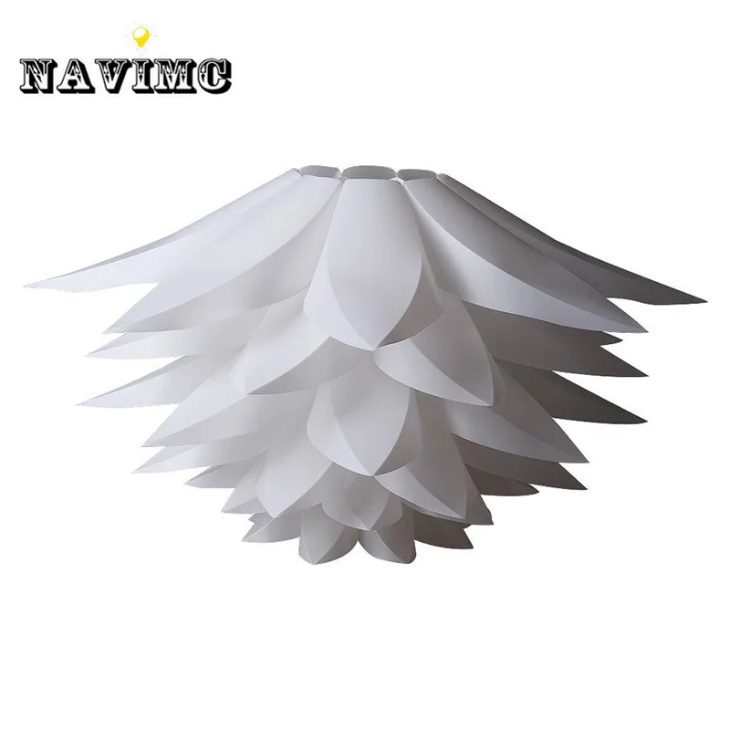 DIY Lily Lotus IQ Puzzle Pendant Lampshade Cafe Restaurant Ceiling Room Decoration LED Hanging Lamp