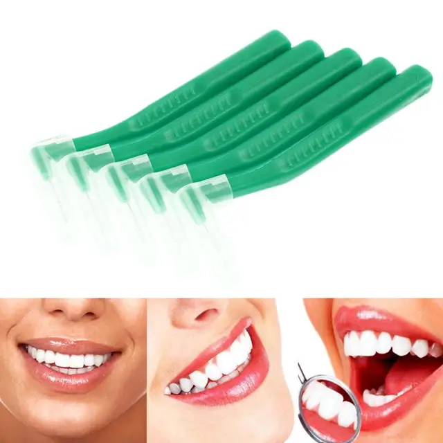 Buy 5pcs/pack L Type Dental Floss Reusable Interdental