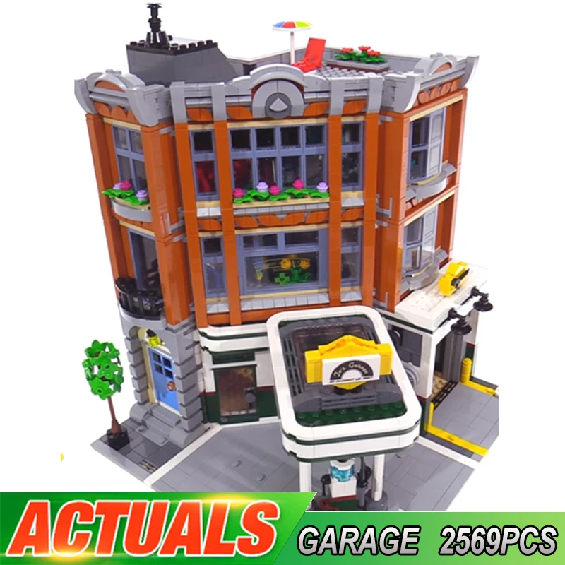 

15042 Corner Garage Compatible LGSET Creator Expert 10264 Building Blocks Bricks Educational Toys Gifts For Children