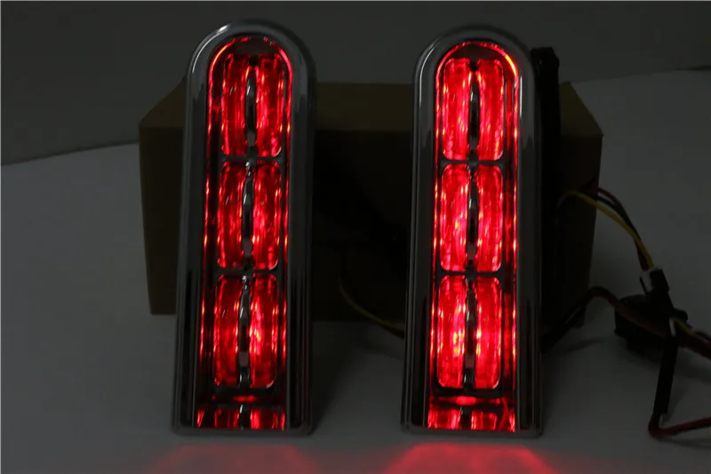 Chrome LED Light Accent Saddlebag Filler Inserts Support 1 (9)