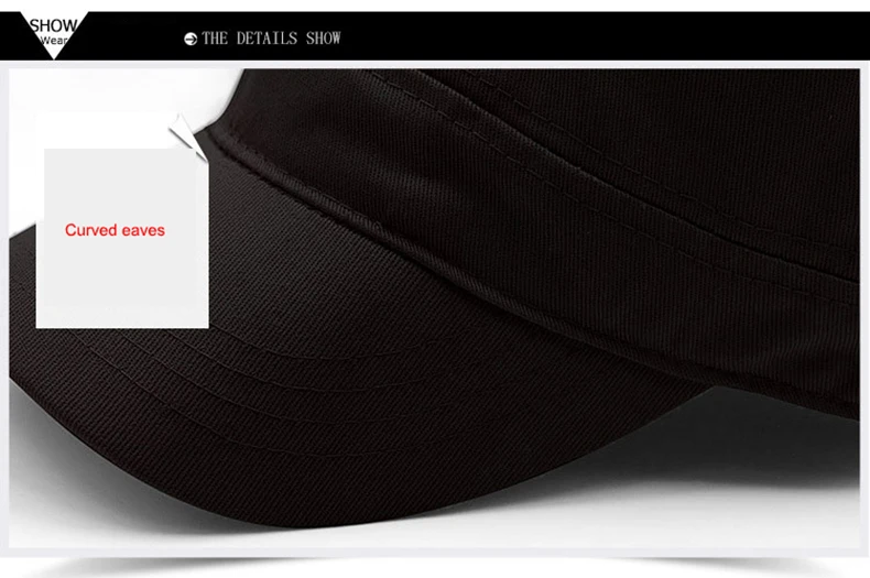 Новинка 2018 года; Качественный 100% хлопок с плоской верхней Бейсбол Кепки Твердые Регулируемый Шапки для Для мужчин модные Повседневное