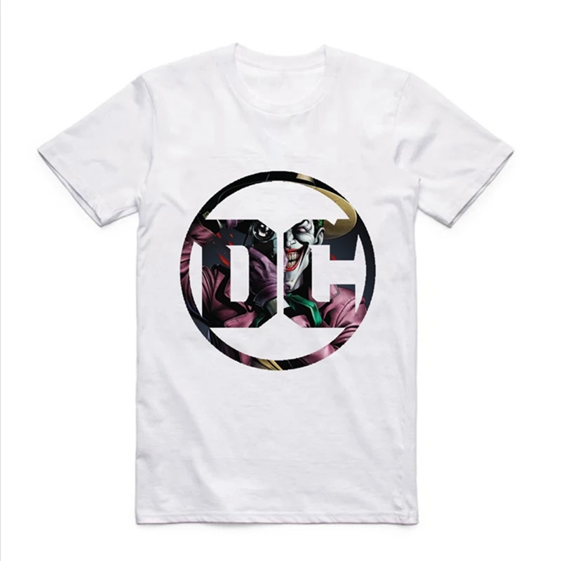 

Gifts for boyfriends Manway DC Superhero Superman Batman Hero Series Logo Round-collar Men's T-shirt