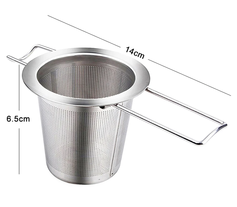 Stainless Steel Tea Infuser Reusable Mesh Tea Strainer Chinese Puer Oolong Green Tea Infuser Filter for Mug Teapot Teaware (4-1)