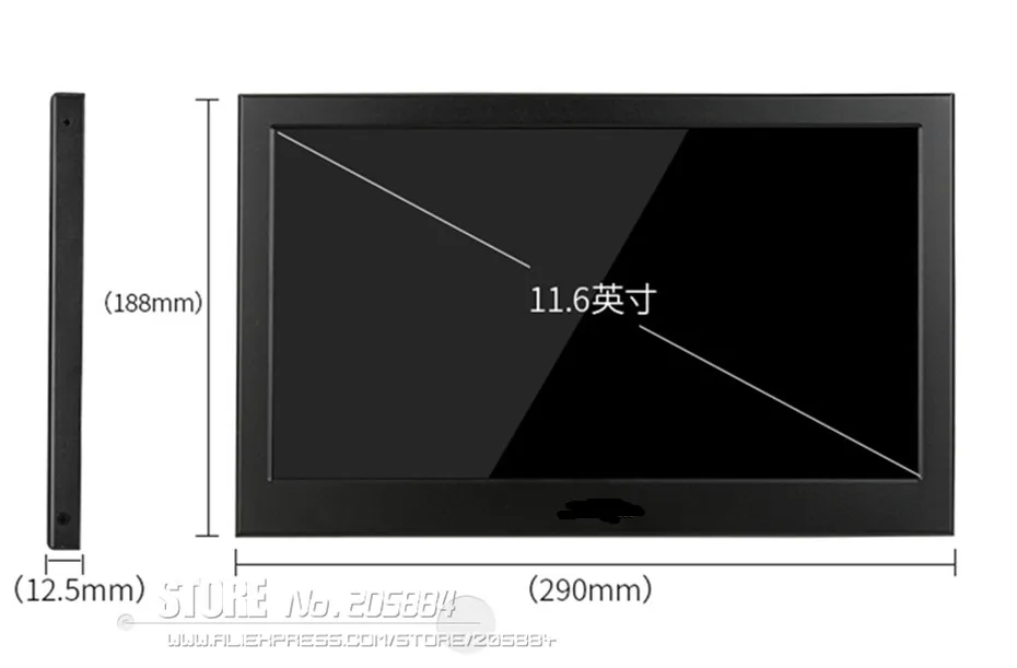 11," /13,3"/15," портативный компьютерный монитор PC 1920x1080 HDMI