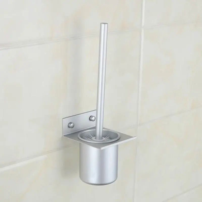 

M.J.D. New Hot Wall Mounted Toilet Brush Holder Solid Construction Base In Oxidation Finish & Aluminium Cup Bathroom Accessories