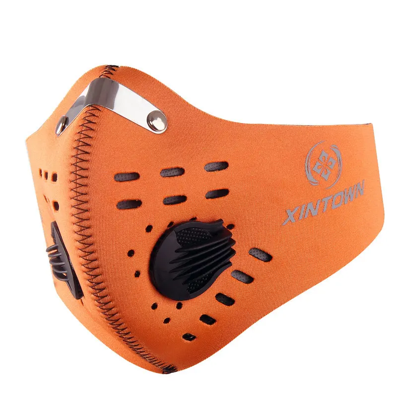 Men Women Sport Masks Fishing Cycling Face Mask Smog Anti Pollution Anti Dust Mascara Ciclismo Bisiklet Maske MTB Bicycle Mask - Цвет: Orange